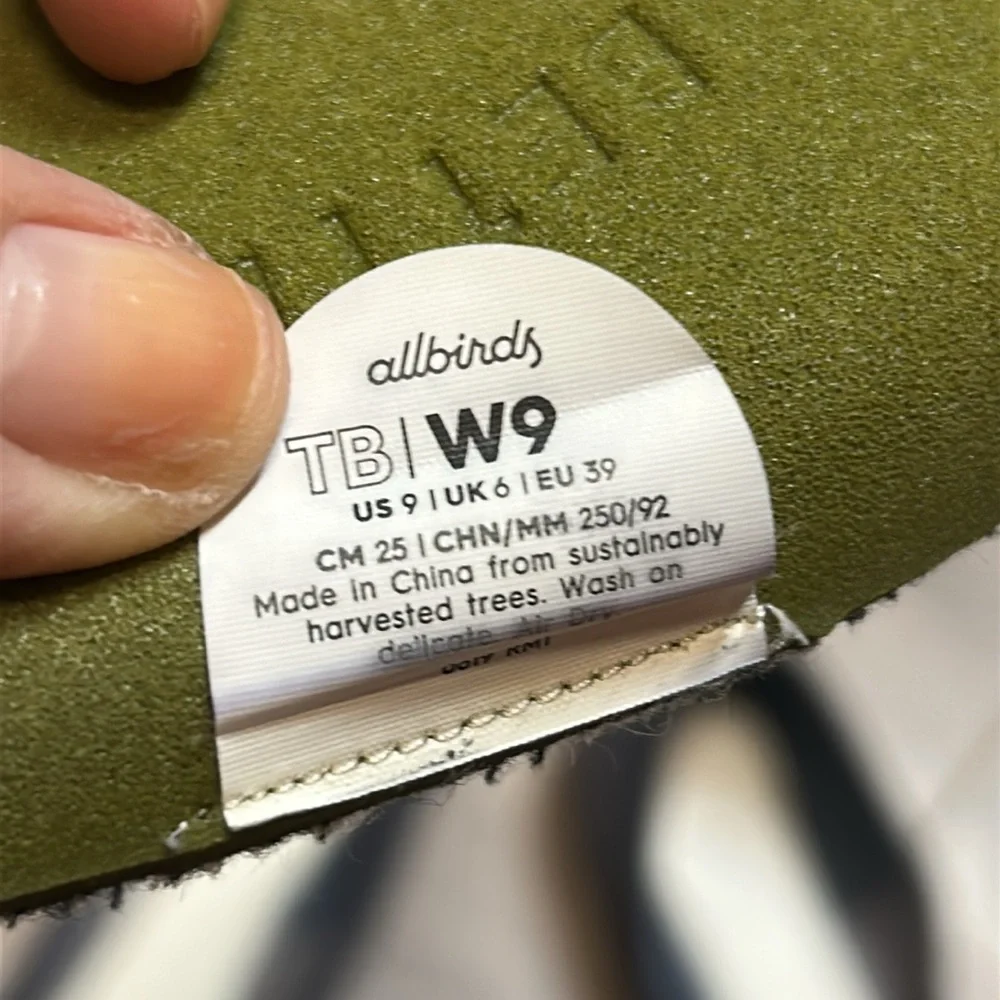 RARE Allbirds Tree Breezer Flats Seashell Gray Size 9 women - Picture 12 of 17